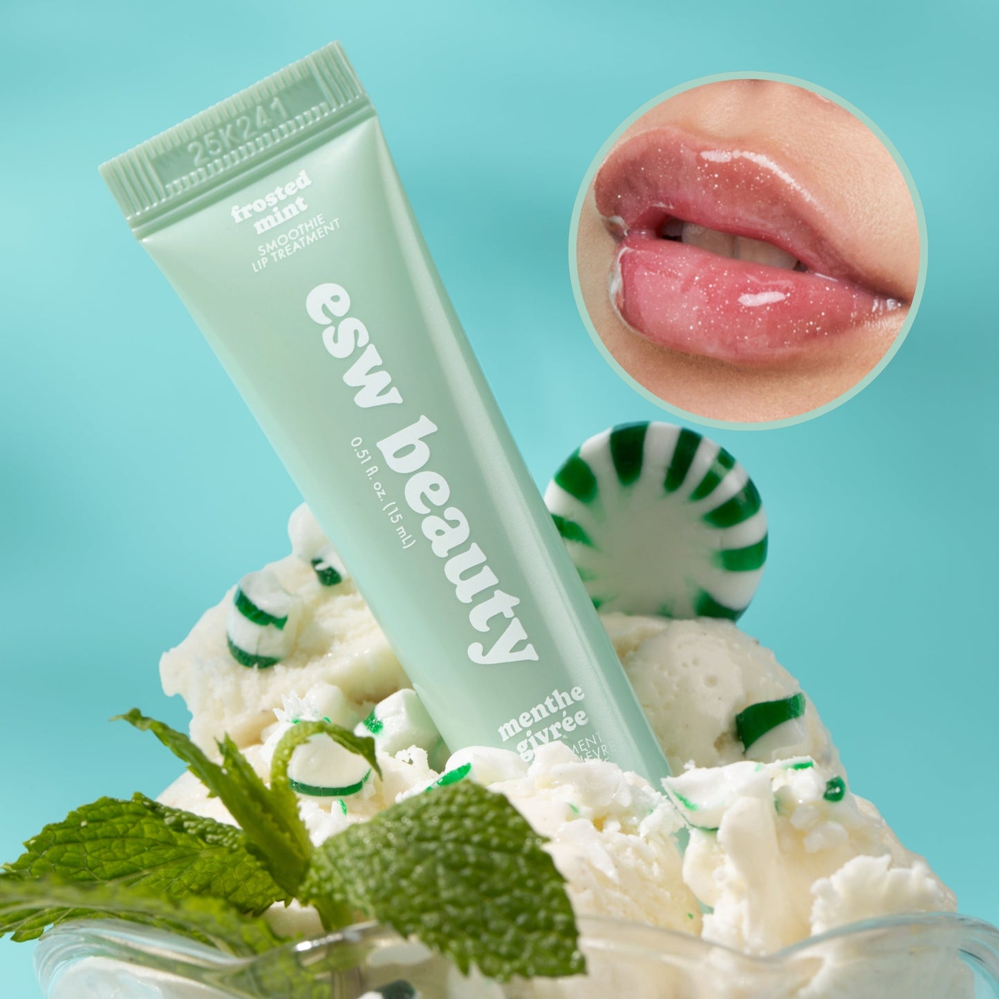 Frosted Mint Shimmer Smoothie Lip Treatment