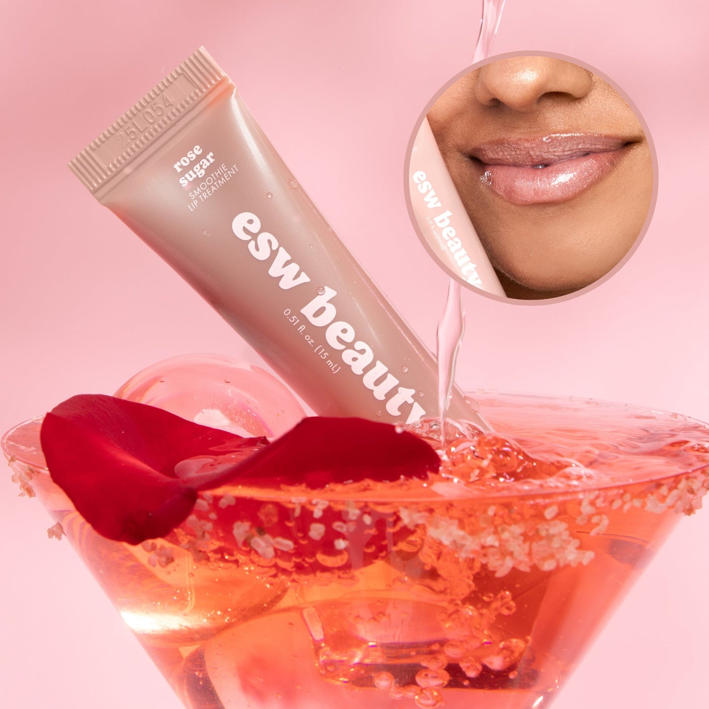 Rose Sugar Shimmer Smoothie Lip Treatment